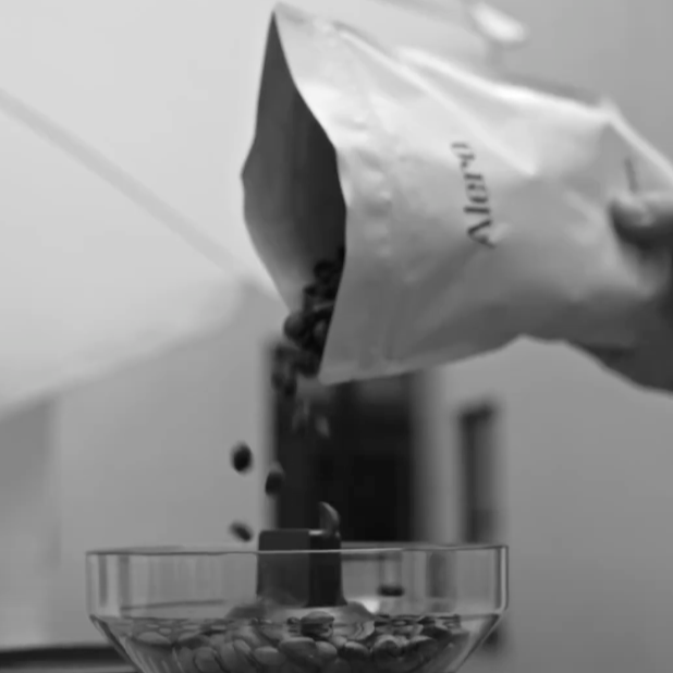 Alero Beans Being Poured